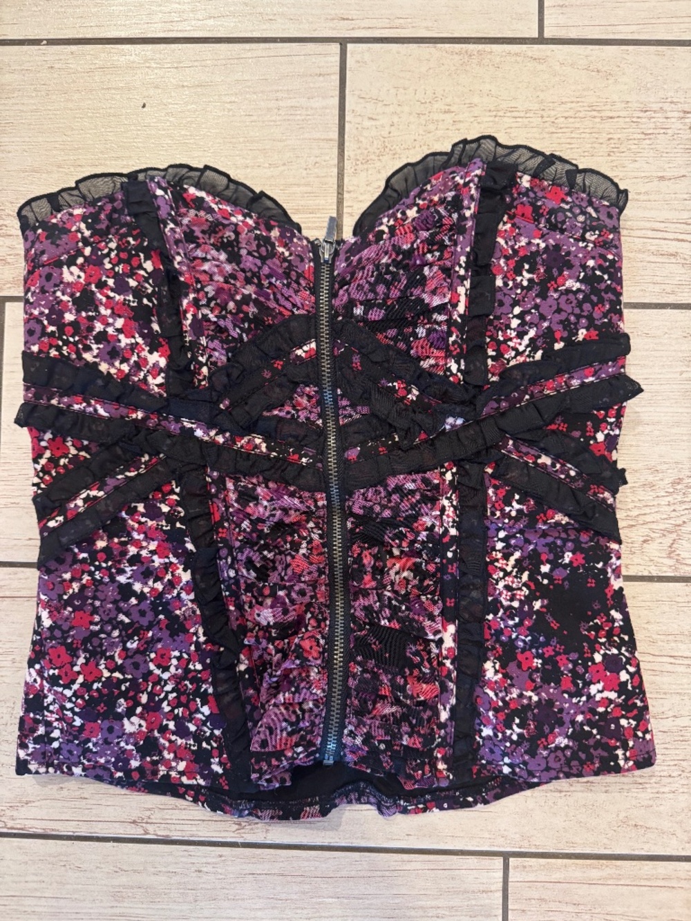 bebe Floral Corset- XXS